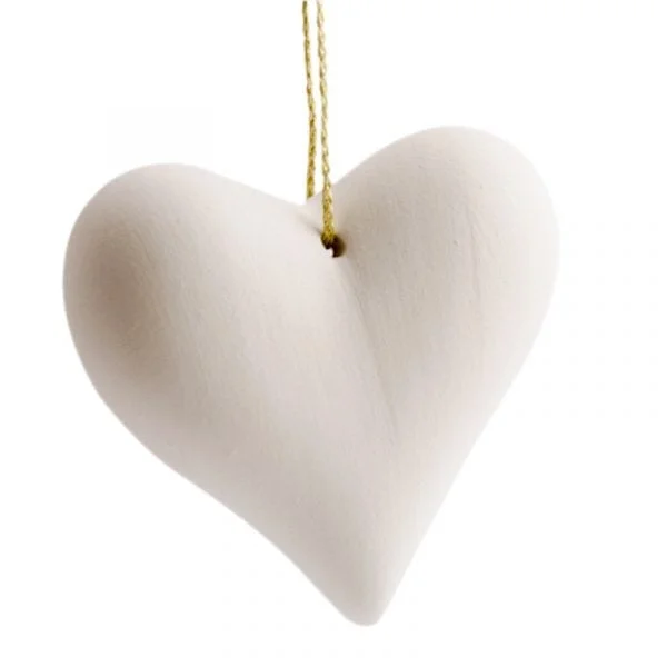 difusor natural de piedra porosa en forma de corazón